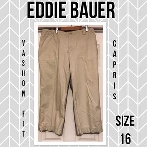 Eddie Bauer Vashon Fit Khaki Capris
